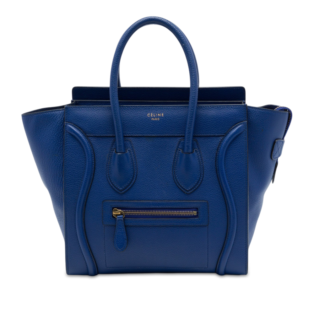 Pre-Loved Celine Micro Drummed Calfskin Luggage Tote
